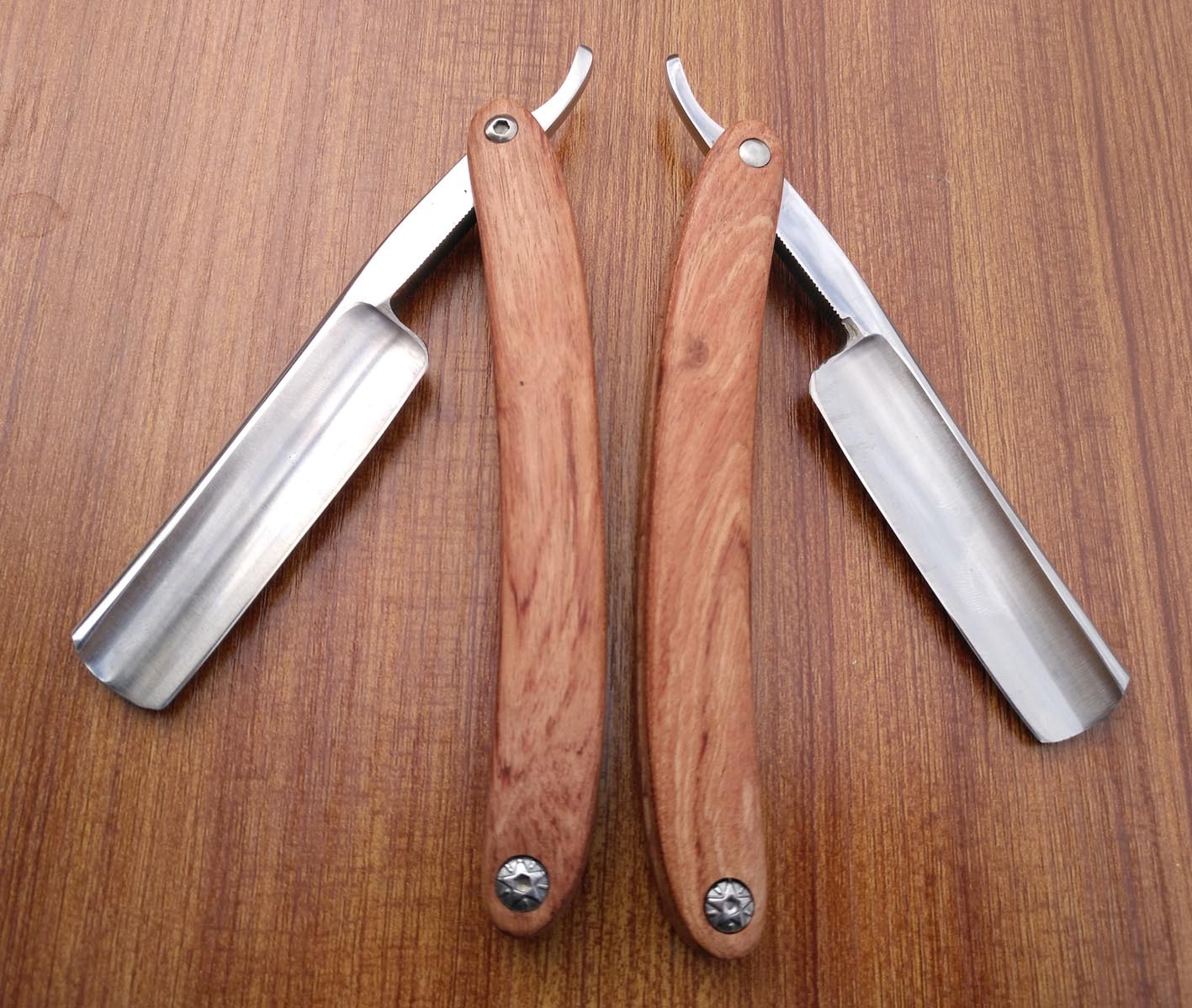 花梨木剃须刀剃刀老式手动剃须刀美发刮胡刀传统刮脸刀剃头刀