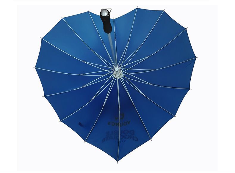 25寸爱心伞 结婚情侣男女婚庆装饰伞 铝质超轻礼品雨伞厂家定制