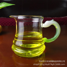 高硼硅玻璃公道杯竹节公杯玉把透明茶海分茶器功夫茶具