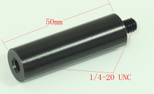 外径15mm管带1/4公母牙，5d2 5d3配件, 50mm长，用于摄影系统连接