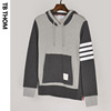 TB THOM Hooded Sweater Hoodie pure cotton Teenagers Hit color stitching B0122 TB THOM Hooded Sweater Hoodie pure cotton Teenagers Hit color stitching B0122