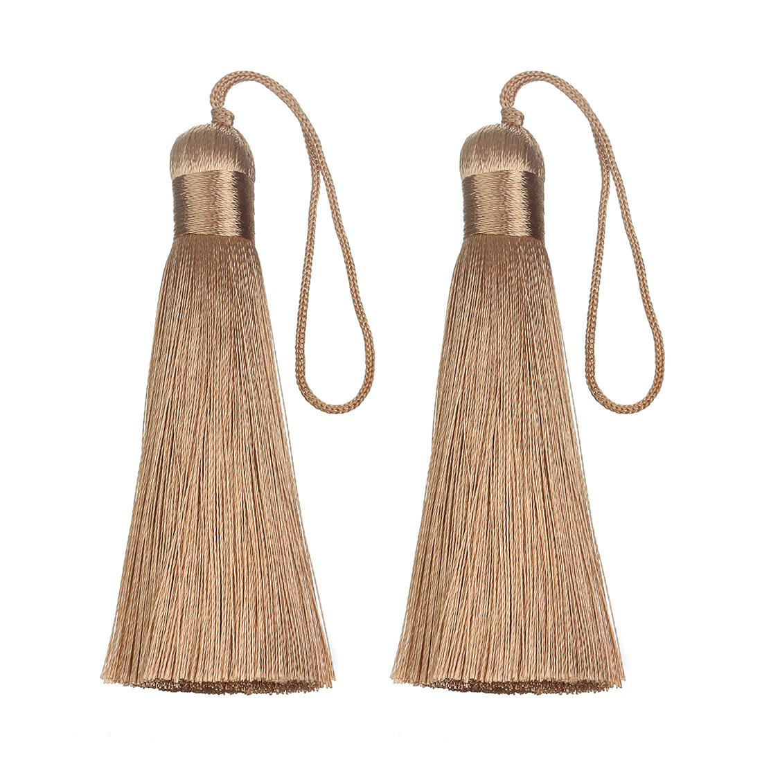 6个/包高档中国结顺滑人造丝短胖流苏 钥匙扣包挂小流苏穗子挂件