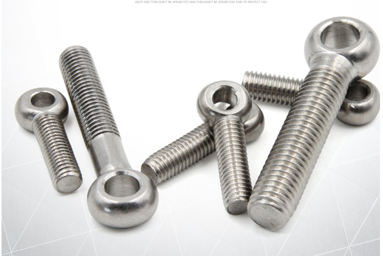 304不锈钢活节活接活结螺丝吊环鱼眼螺杆带孔螺栓m8