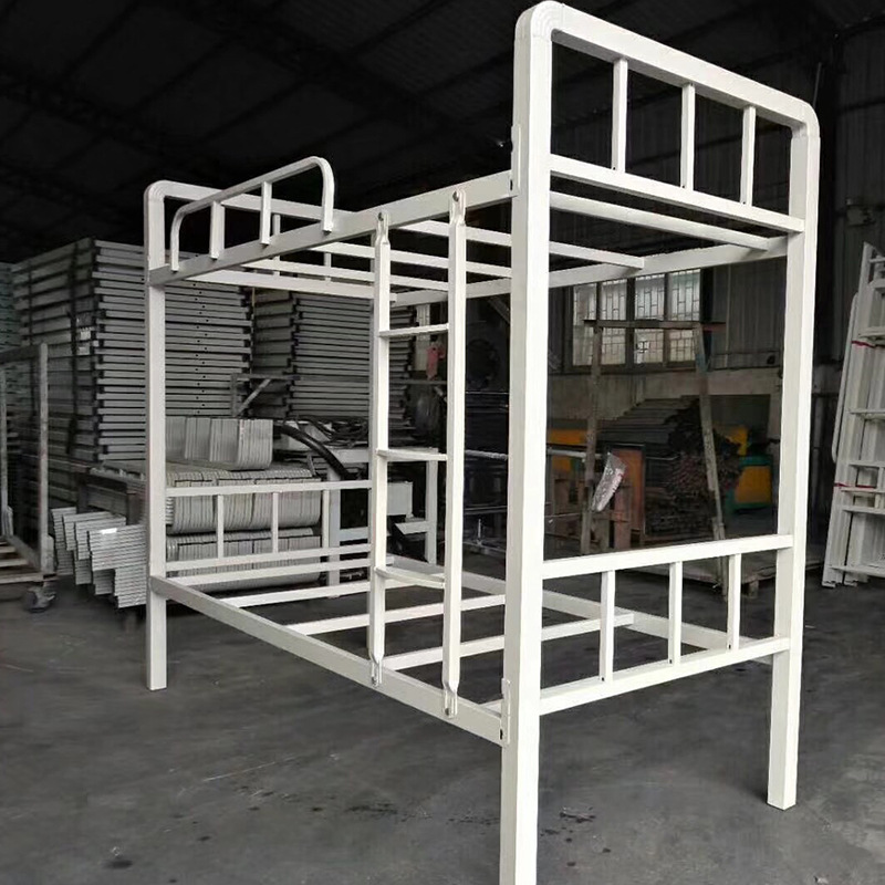 供应员工宿舍双层铁床 学生铁床 上下铺铁床 工地铁床 厂家直销