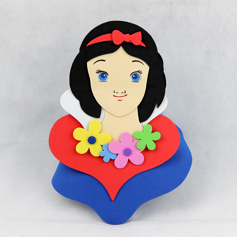 双骏eva 儿童益智玩具 白雪公主遮阳帽 卡通帽子头饰 厂家直销