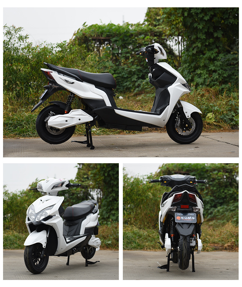 新款雷霆王电动摩托车轻量化高功率1200w双碟刹长途续航电瓶车