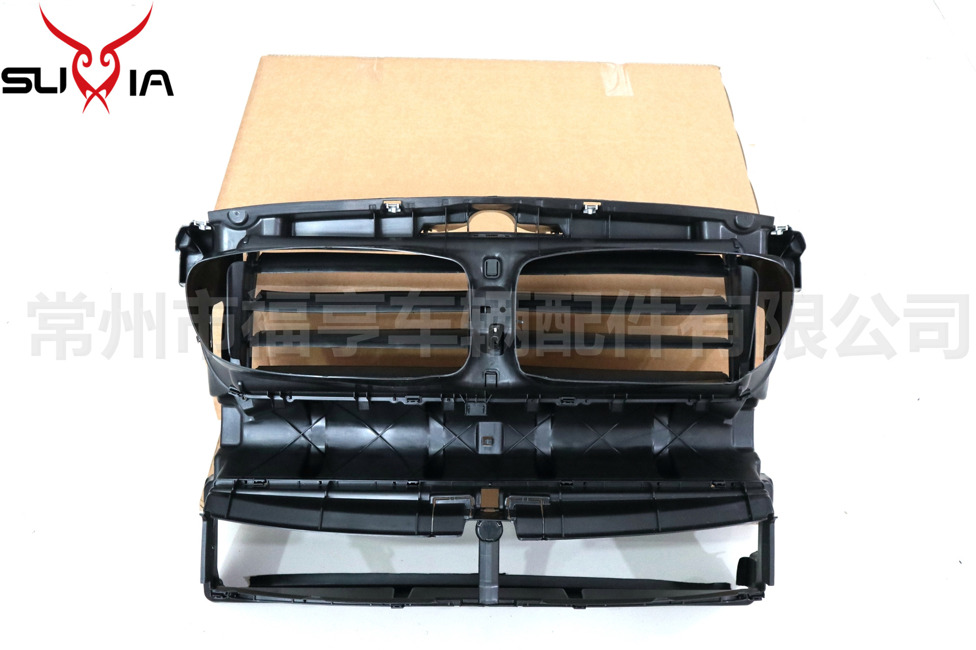 f18中网风罩汽车水箱百叶窗电子扇框罩中网后通风口适用5系520525