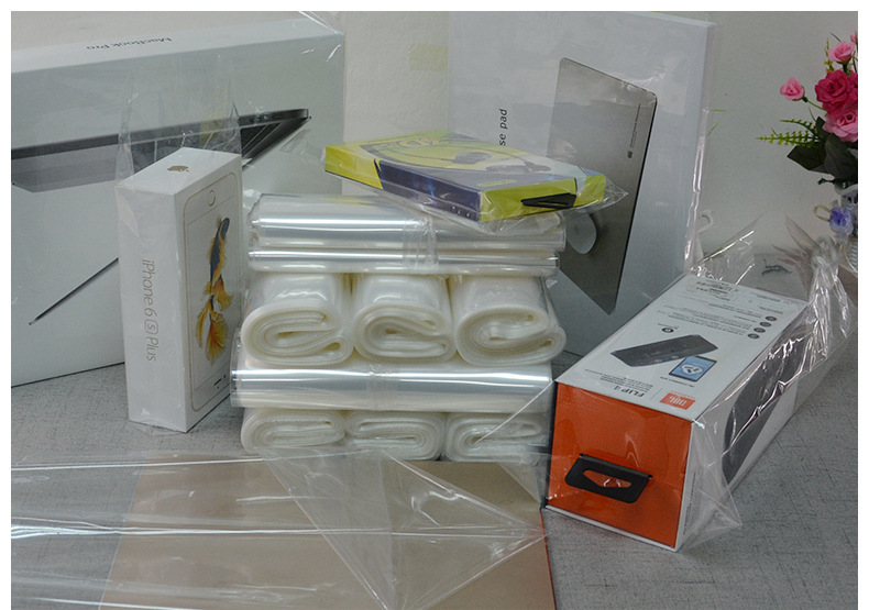 现货批发塑封袋 高透明环保pof热缩膜袋 耳机化妆品包装盒收缩袋