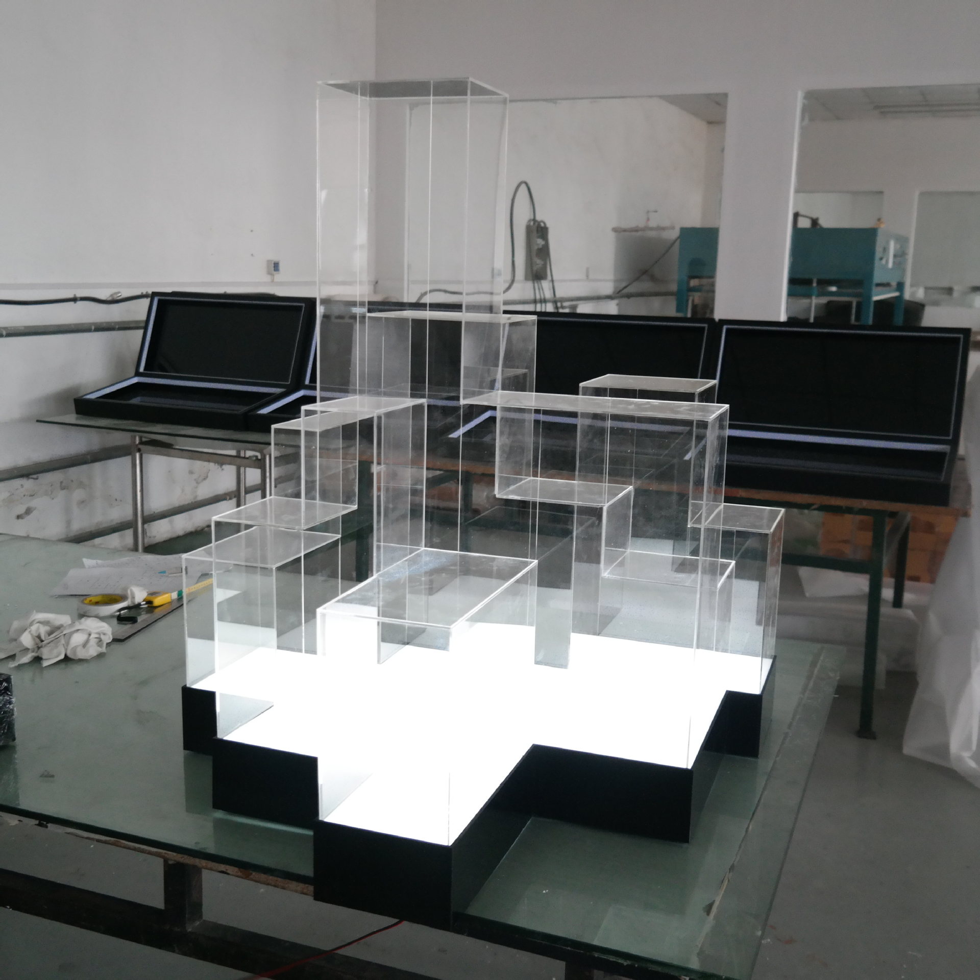 亚克力楼房模型罩子 亚克力沙盘罩子 有机玻璃展架 专业加工定制