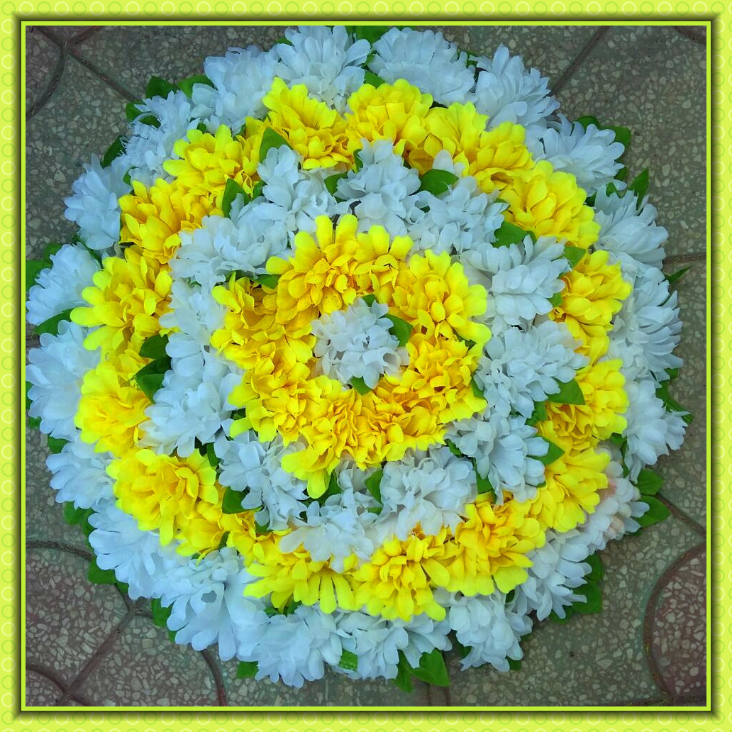 清明节祭祀用30cm小花圈 热销纸壳塑料花环 多色可选厂家直销