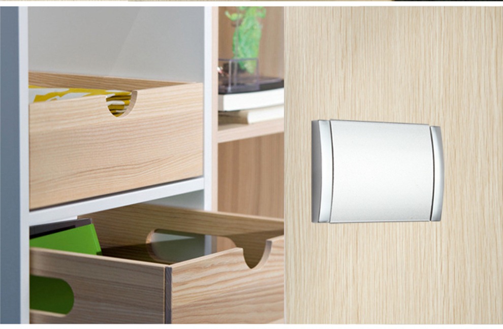 家庭抽屉拉手暗拉手现代简约柜子翻板拉手合金全实心橱柜衣柜把手