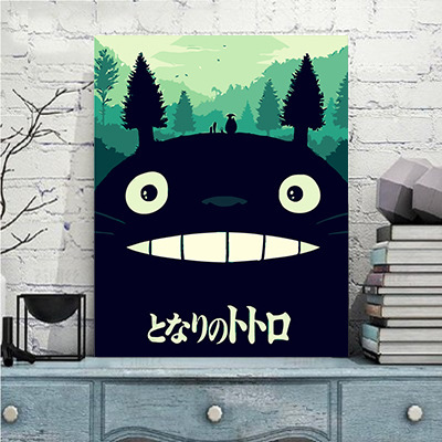 diy数字油画家居装饰画速卖通亚马逊外贸单【6211龙猫a】