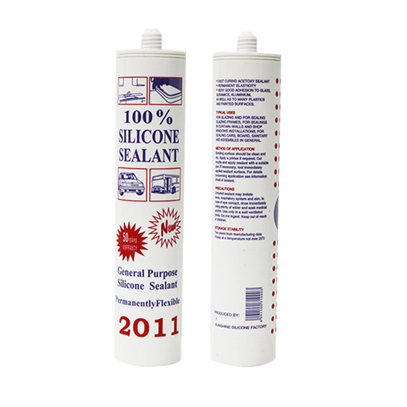 Silicone Sealant Foreign Trade Direct Sales 2011 Acid Silicon Sealant Doors and Windows Transparent Seal Silicon Sealant