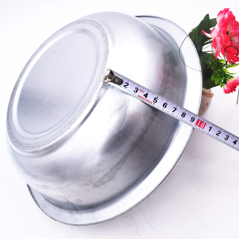 镀锌铁盆家用老式中号圆形29cm小铁盆可做赠品2元店货源地摊批发