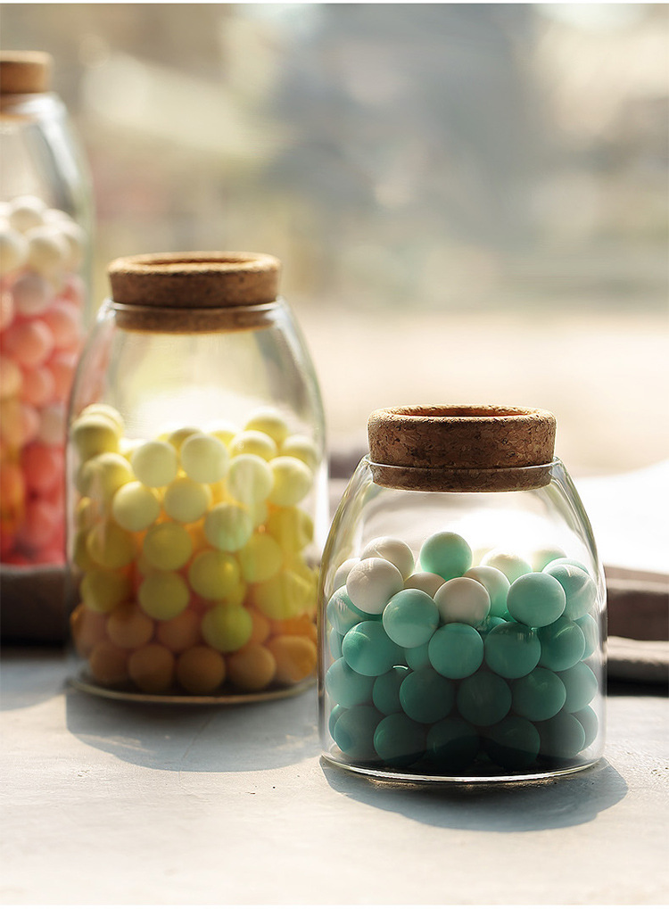 创意厨房用品透明玻璃密封罐五谷杂粮豆豆储物罐食品茶叶收纳罐子