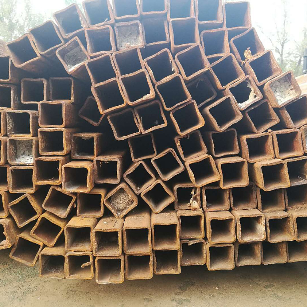 收售建筑管材现货40*40无缝厚壁方管二手旧矩形方钢管批发