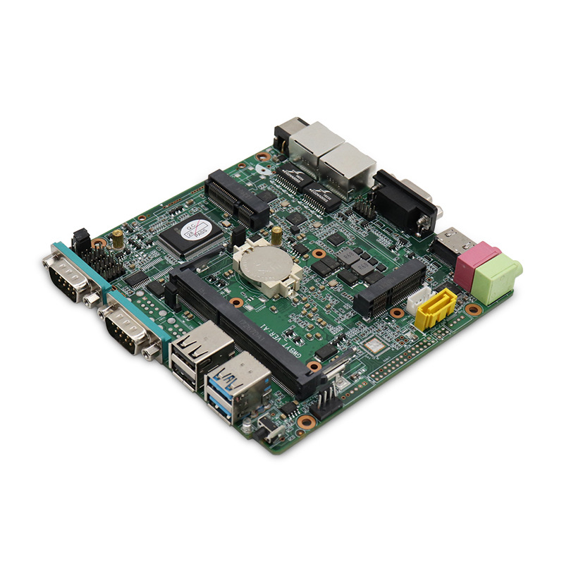 n2830双网口双串口工控主机工业电脑嵌入式无风扇一体机触控主板