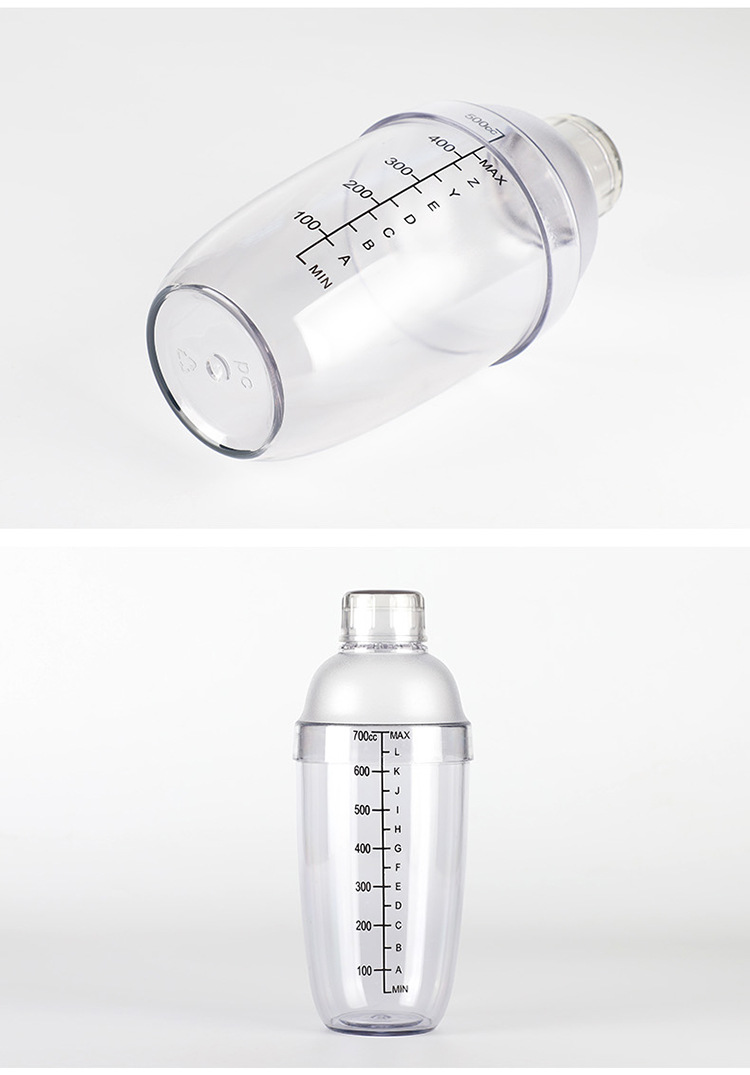 雪克杯调酒杯 揺摇杯 雪克壶 量杯 自带刻度 530cc 700cc 1000cc