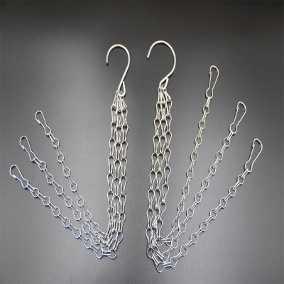 花园艺盆栽链_三组合双勾链 吊挂链 陶瓷铁桶花篮 花园艺盆栽