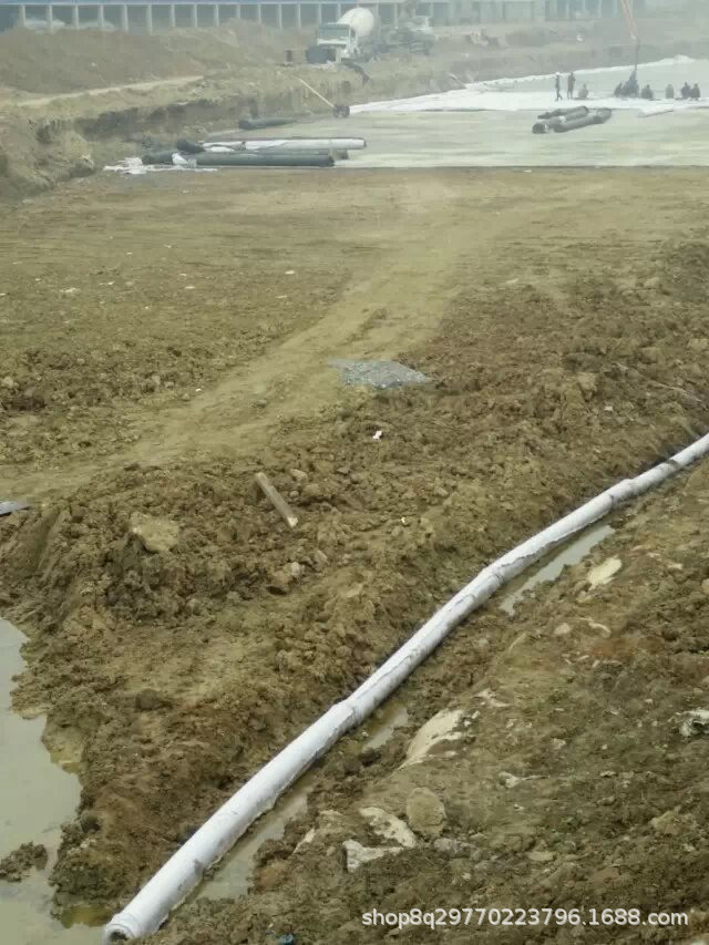 塑料盲沟管pvc暗沟盲管隧道地下车库运动场排水管100 200厂家直销