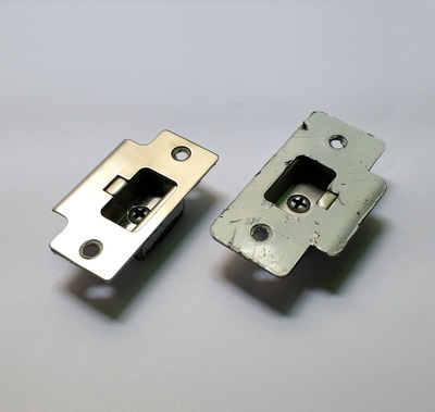 可调型金属锁舌盒 不锈钢门扣盒 单舌锁配件