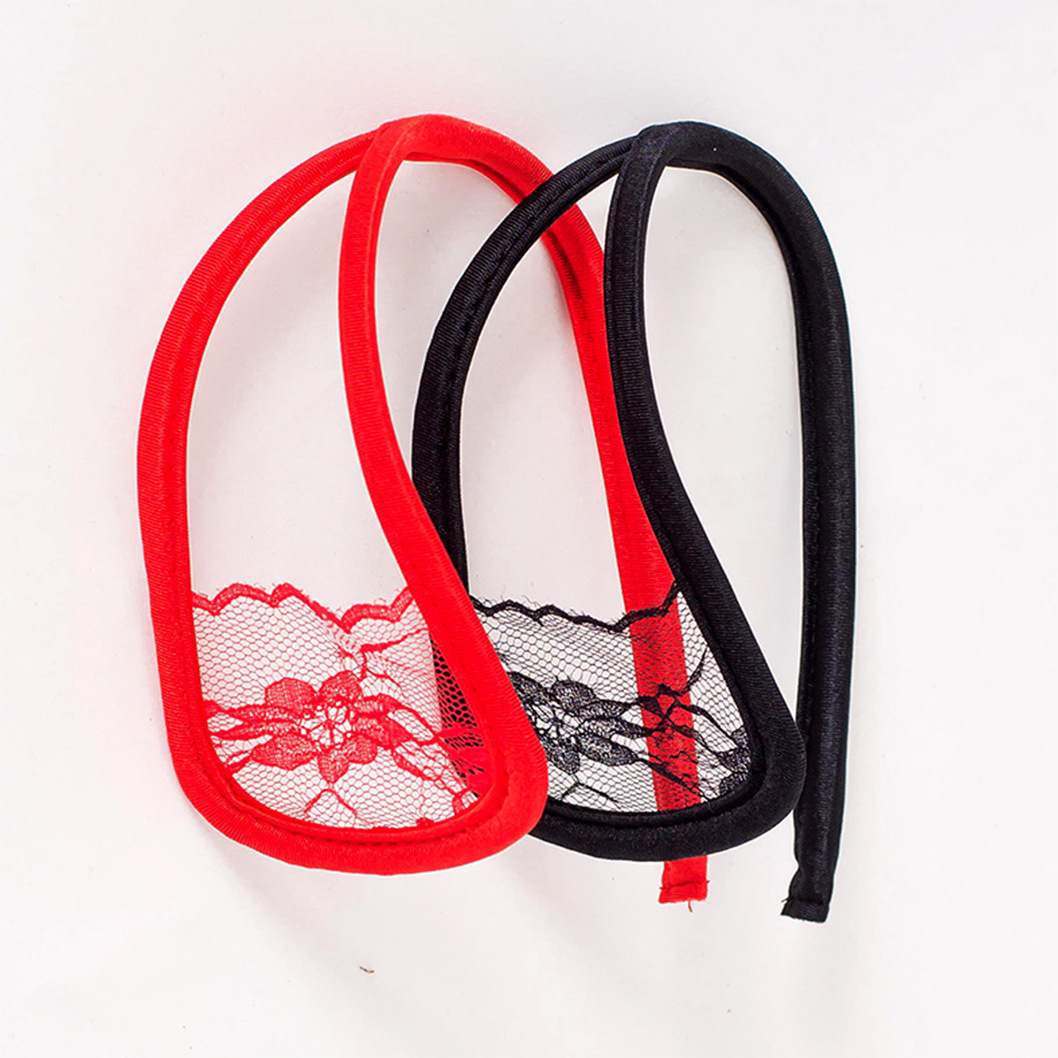 性感情趣内衣内裤镂空内裤双色时尚性感c型内裤 隐形情趣内裤