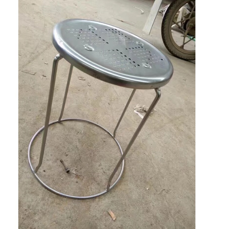 厂家直销地毯铁面凉凳钢筋凳大排档凳子餐厅凳子电镀钢筋凳子