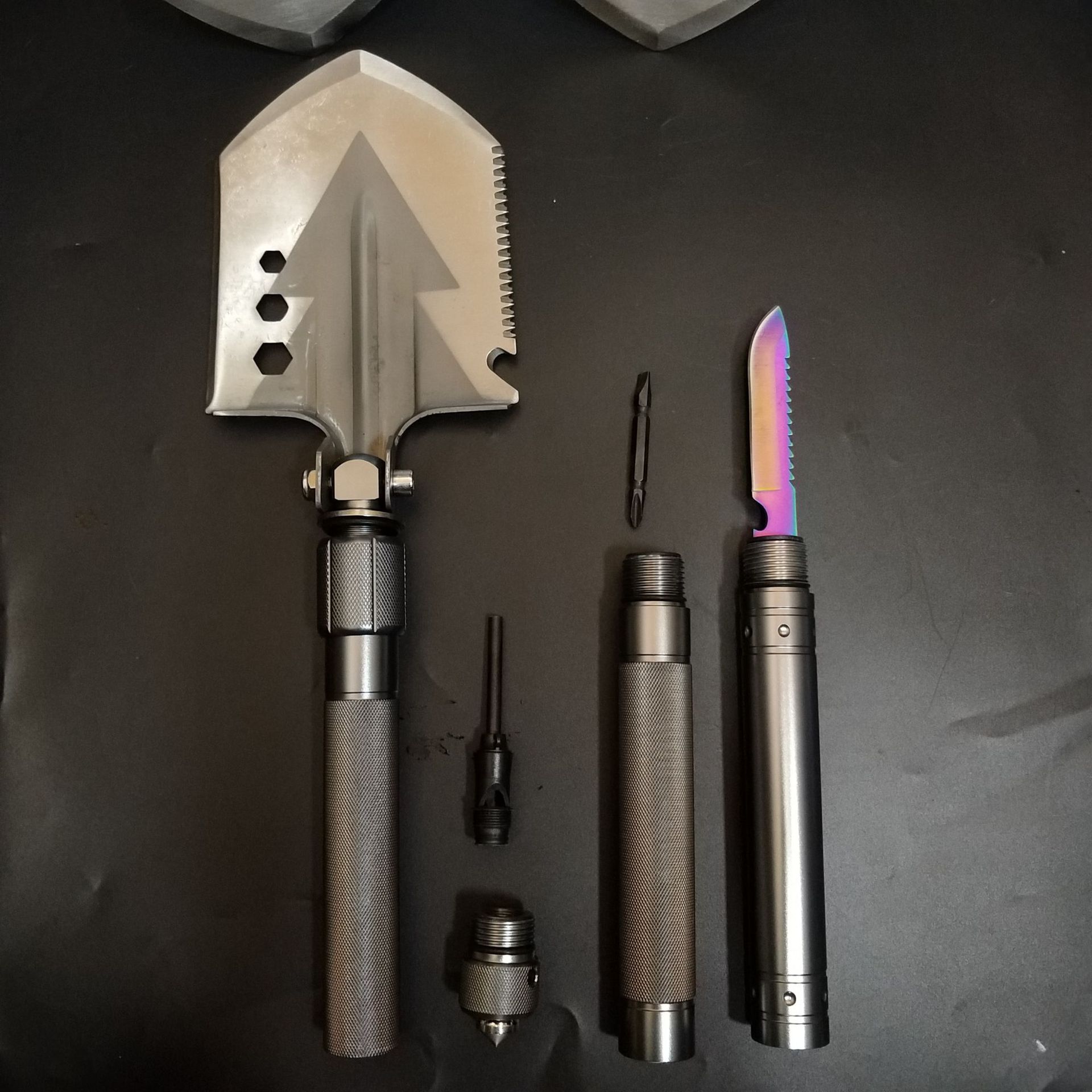 多用途户外铲户外多功能折叠兵工铲军工铲钓鱼铁锹野营工具工兵铲