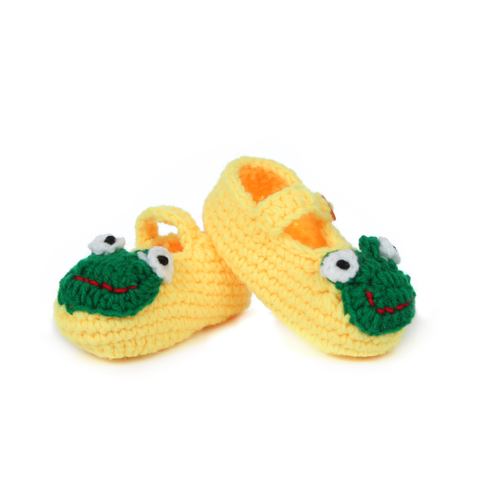 产品名称 新款钩编婴儿小青蛙凉鞋 纯手工编织毛线钩编 专柜正品 货