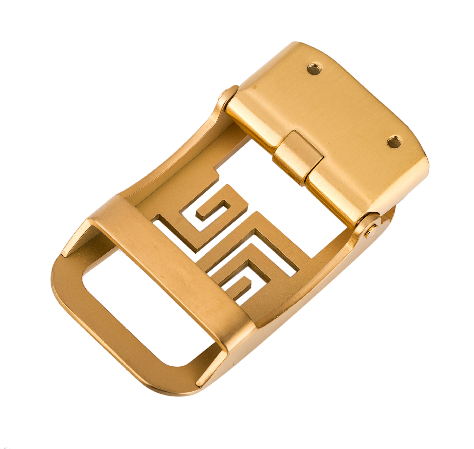 304不锈钢拉丝亮面自动扣男士皮带扣耐磨防过敏钢扣腰带头3.55cm