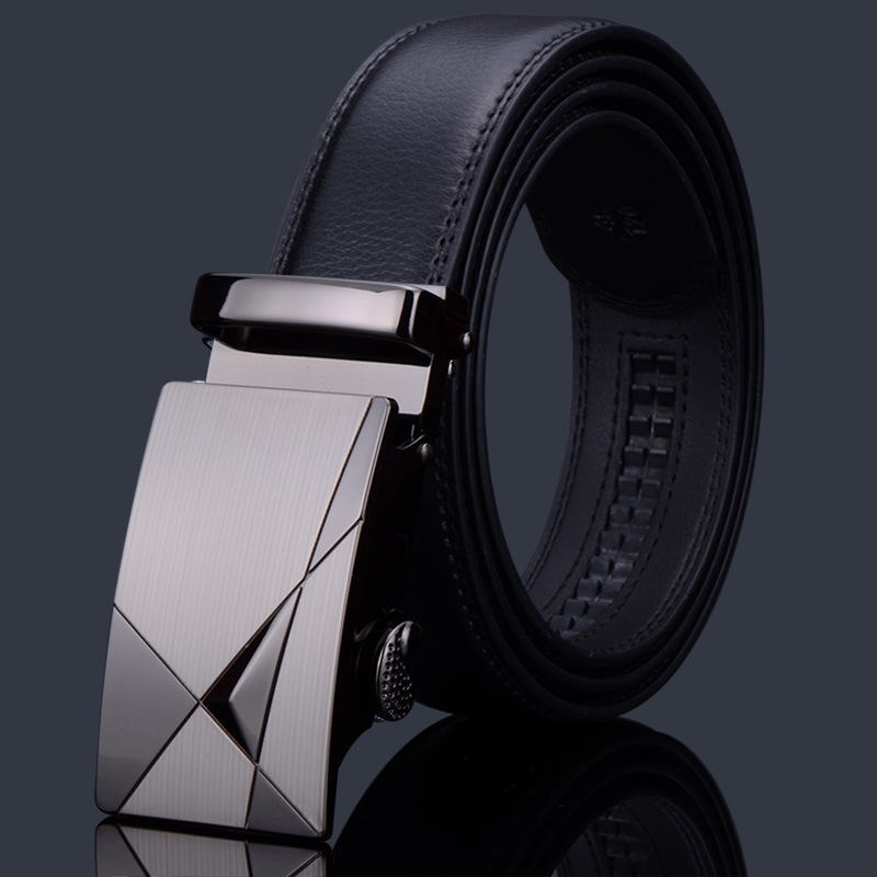 Extended Men's Leather Belt Wholesale Automatic Leather Buckle Cowhide Belt Men's Business Gifts Casual Belt Manufacturer