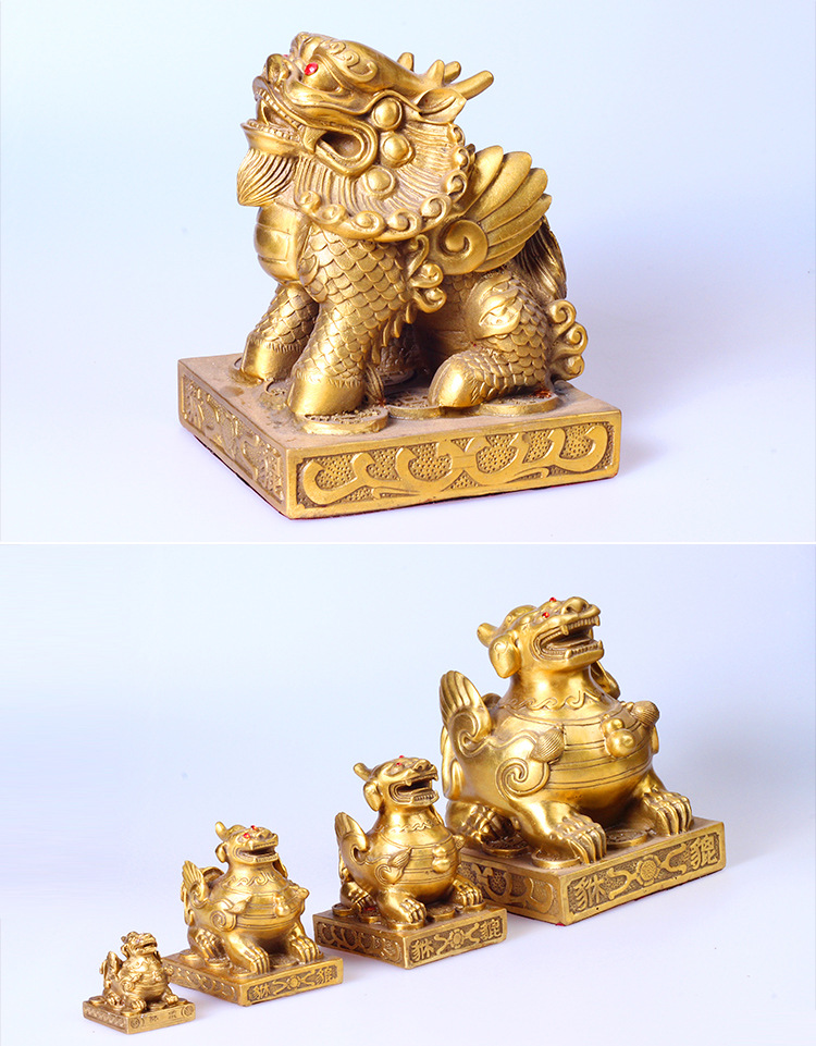 铜貔貅摆件独角貔貅吉祥物双角貔貅神兽精品摆件批发