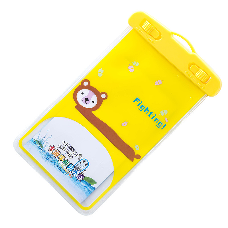 Outdoor Mobile Phone Waterproof Bag Cartoon Animal Pvc Transparent Sealed Waterproof Bag Drifting Camera Waterproof Phone Set T