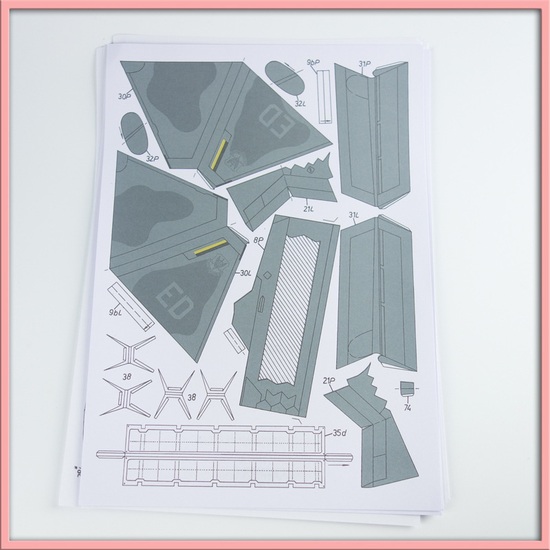 1:33 美国f-22猛禽战斗机 纸模型 飞机纸质模型 手工diy 飞机军事