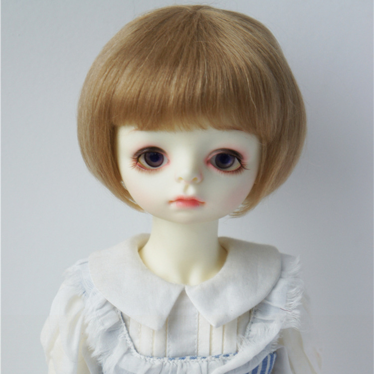 巨尤素bjdob11陶瓷娃娃假发马海毛学生发bobo波波头假毛jd453