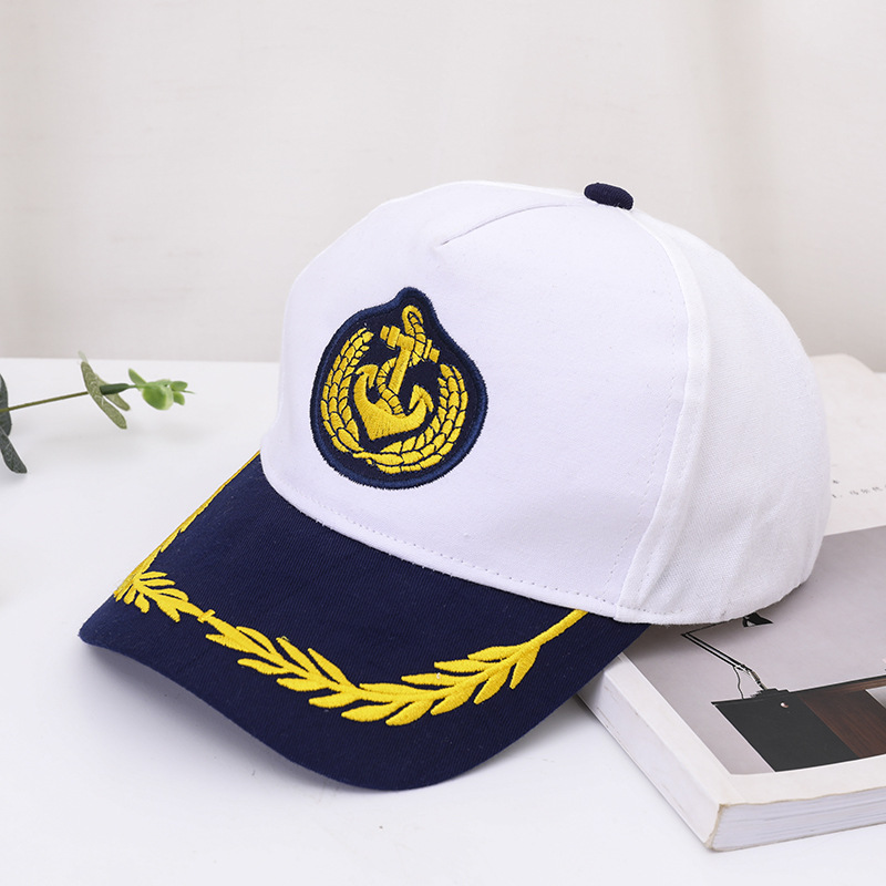 韩版时尚潮海军风鸭舌帽全棉男女春夏户外休闲遮阳棒球帽