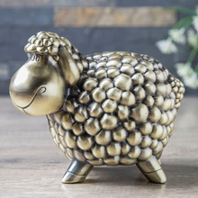 新款金属工艺品儿童礼品欧式创意绵羊储钱罐个性可爱生肖存钱罐