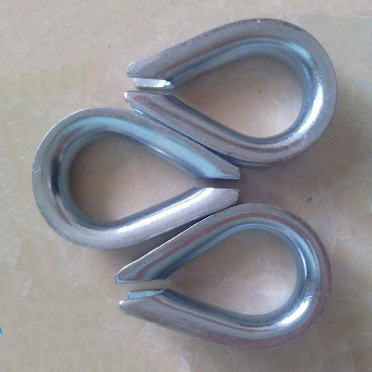 304不锈钢钢丝绳套环夸口鸡心环三角环钢丝绳保护环羊眼钢丝环