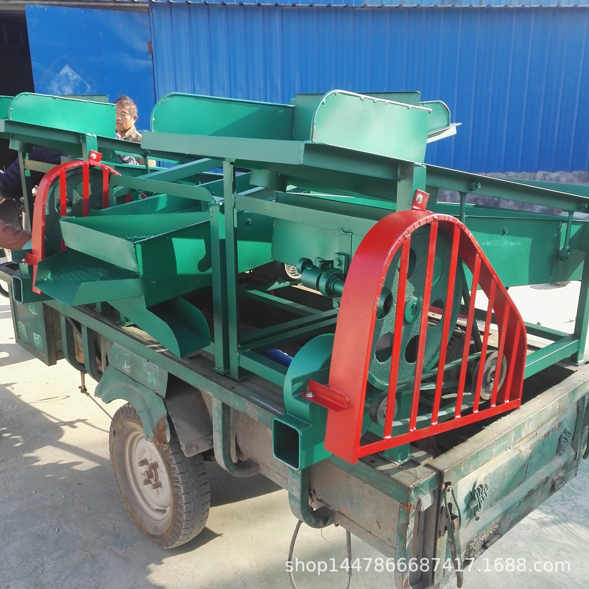 现货家用小型粮食清选机玉米高性能瓜子振动筛谷物除杂筛选机