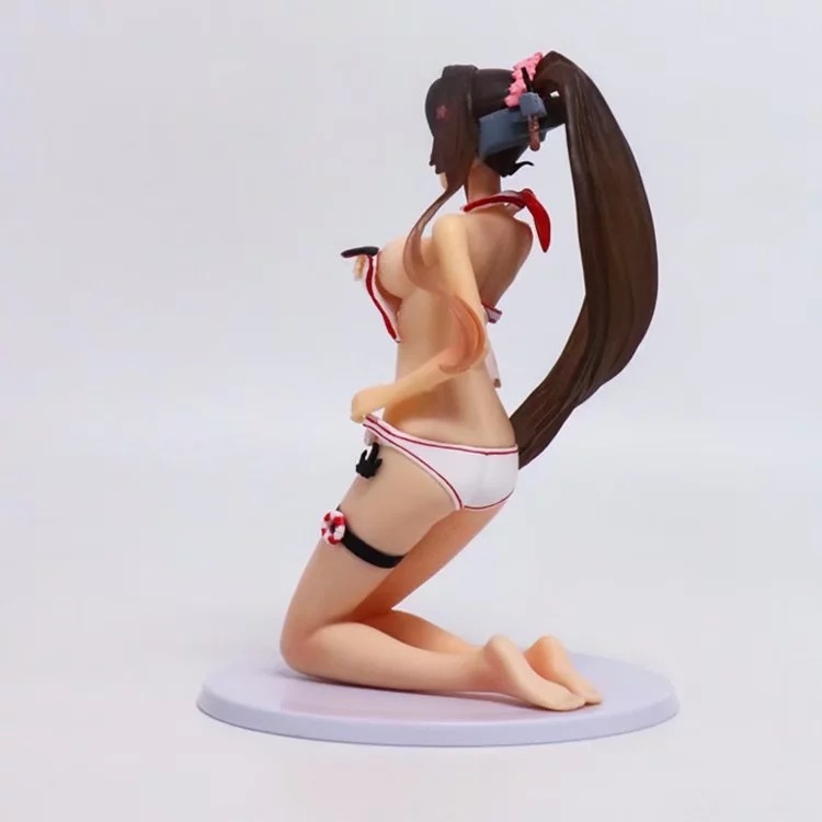 舰队collection 舰娘大和 泳装水着 跪姿 美少女 手办模型摆件