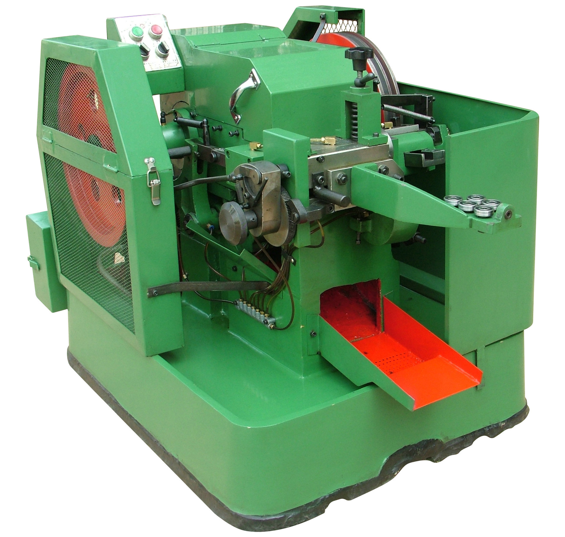 厂家生产供应冷镦机全自动高速一模二冲螺丝打头机半封闭型0#机