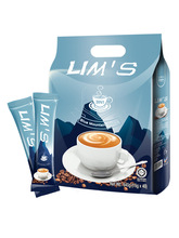 LIMS零涩蓝山风味咖啡粉三合一袋装640g拿铁风味300g榴莲味300g