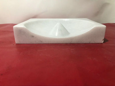 现货供应 加工定制细花白大理石脸盆 家具装饰大理石工艺品