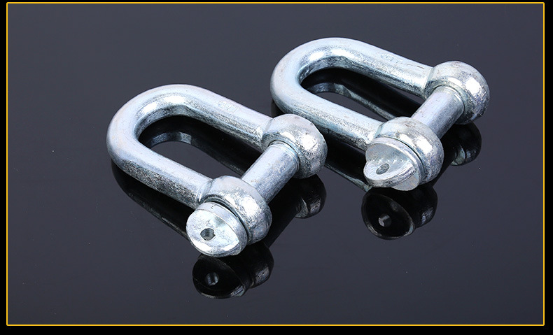 源头厂货起重国标卸扣 u型环电力工具 重型卸扣 卡环索具