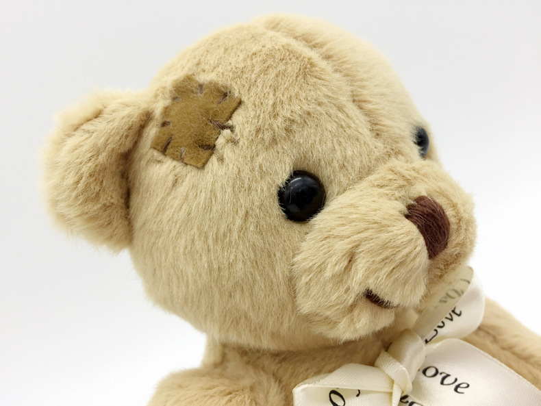 卡通乞丐熊补丁熊公仔婚庆活动小礼品毛绒玩具抓机娃娃定制