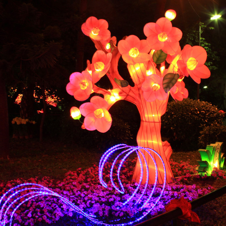 荷花彩灯花灯 大型户外春节传统节日景观彩花灯会展 厂家直销定制