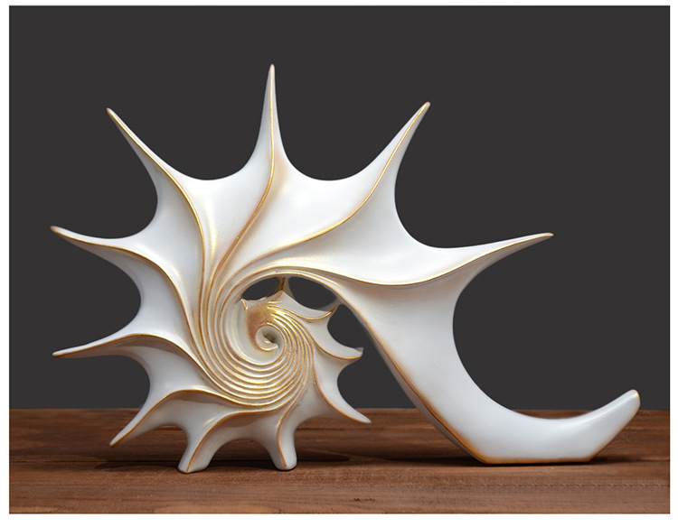 欧式海螺工艺品创意玄关电视柜摆设家居客厅书架柜台酒柜装饰摆件