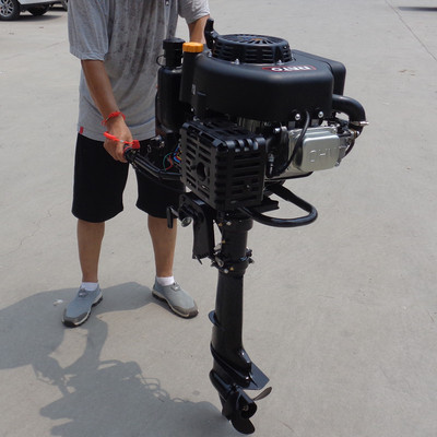 汽油15匹船挂机图片 新型船用外挂机 小渔船舷外机船厂家发货