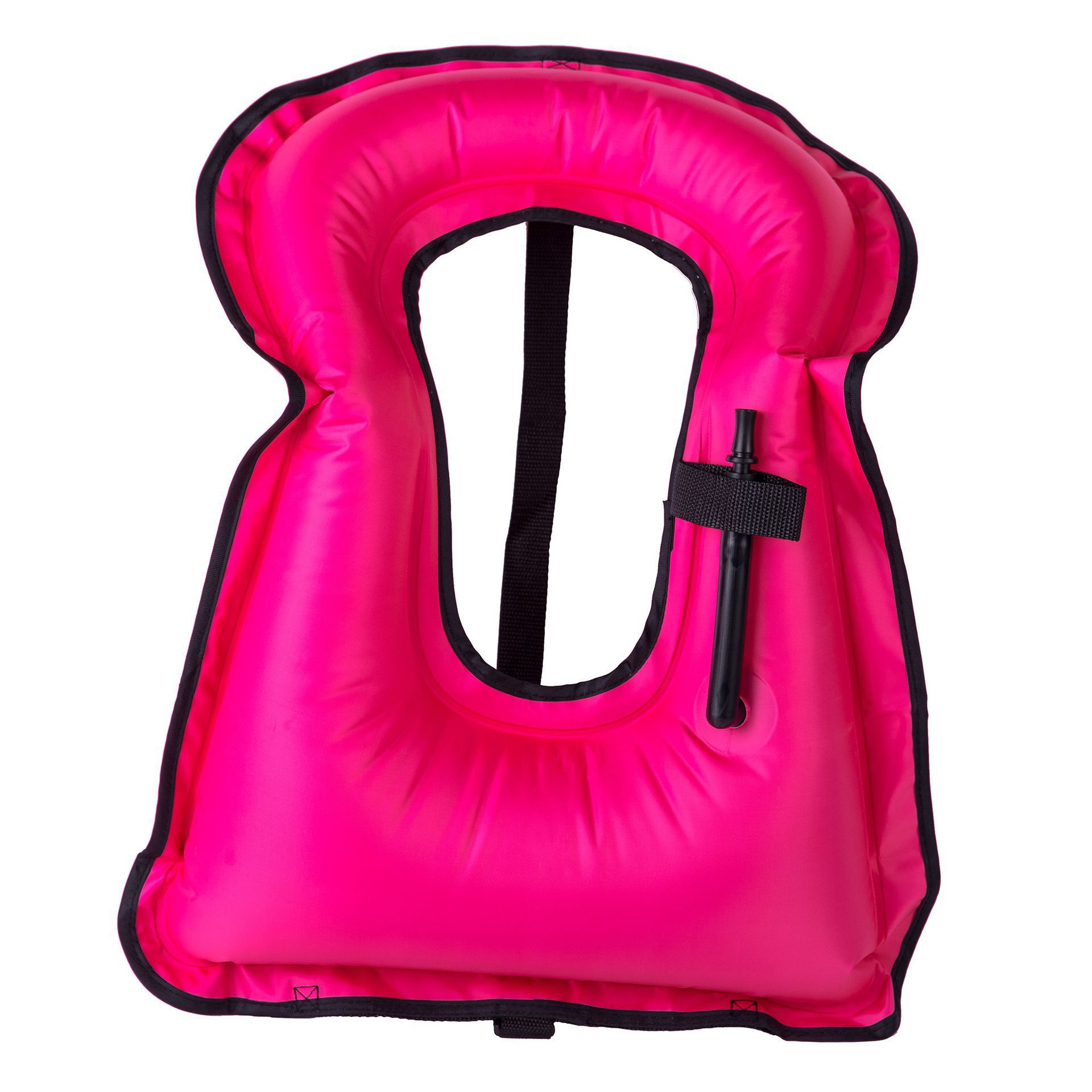 供应涤纶复合pvc 成人充气游泳背心 吹气便携式背心 游泳衣用品