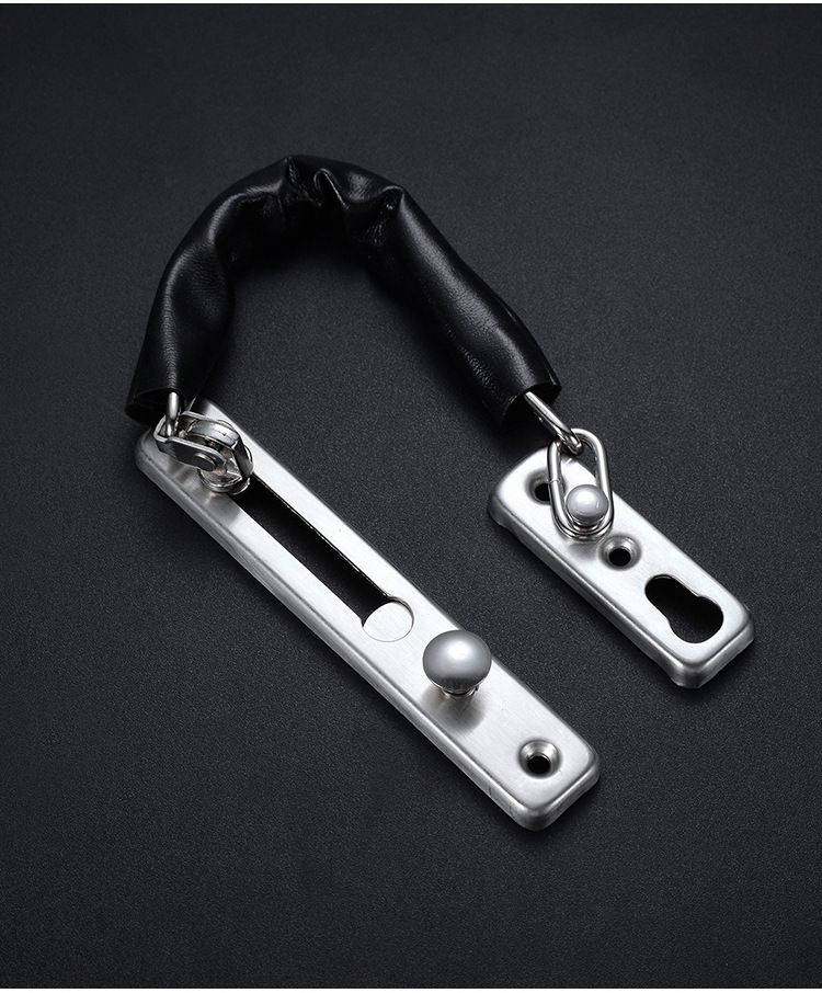 带锁不锈钢防盗链防盗扣安全链酒店宾馆固定链条房间门链门扣